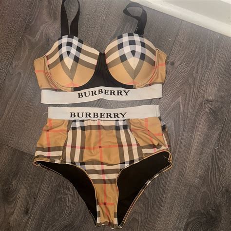 burberry two piece swimsuit women's